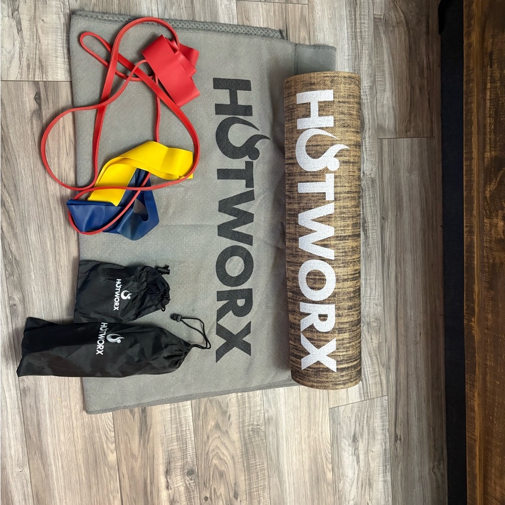 HOTWORX Yoga Mat and Resistance Bands Set
